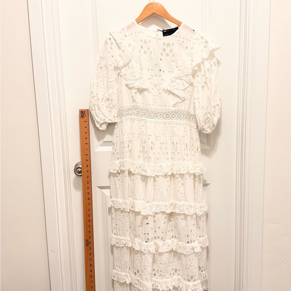 ASOS DESING eyelet tiered maxi dress - Picture 11 of 15